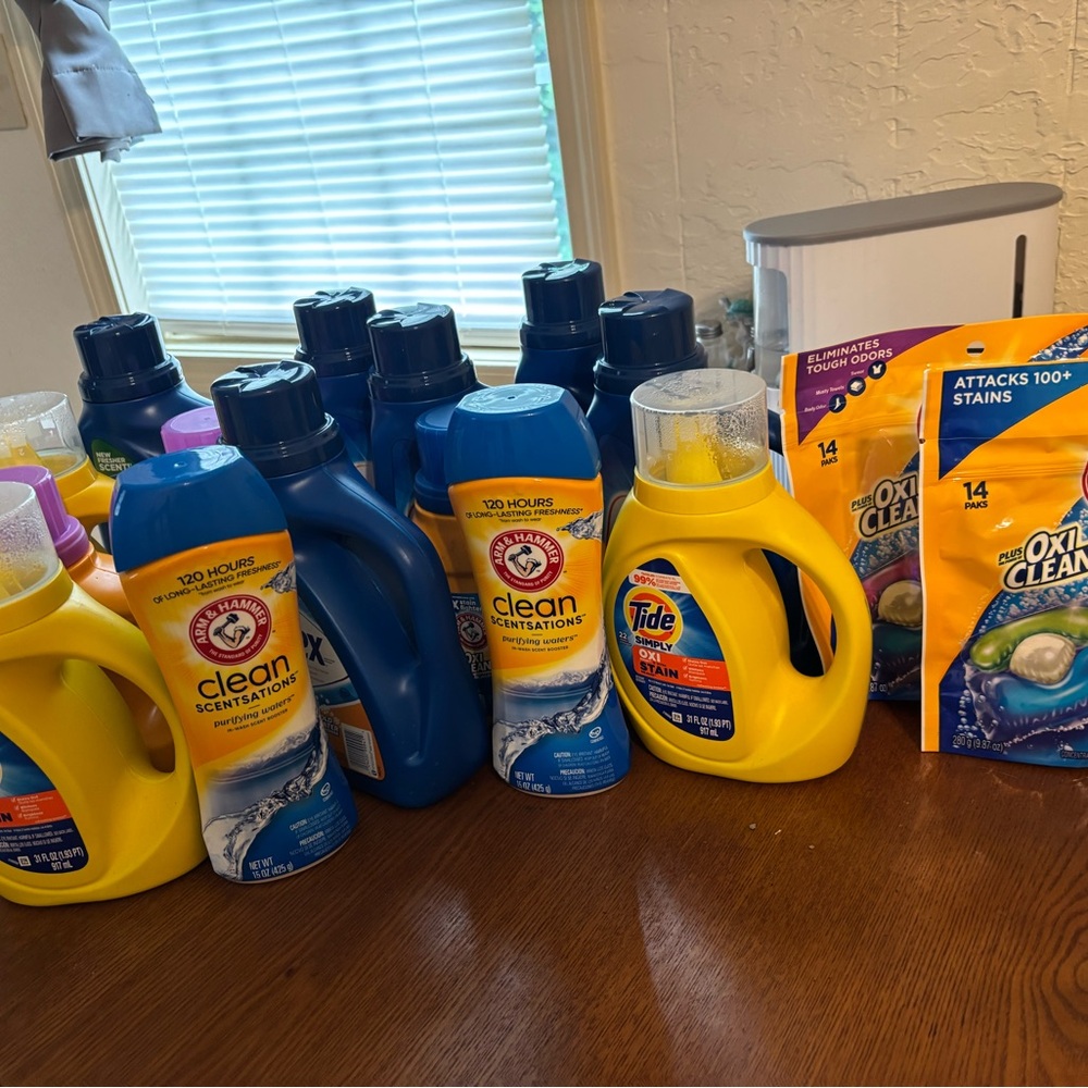 Tide and OxiClean Laundry Detergent Bundle